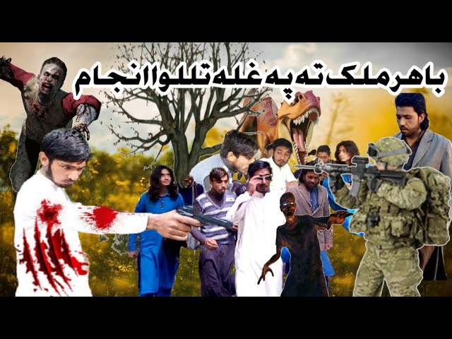 Bahr Mulk Ta Pa Ghla tlalo anjaam باھر ملک تہ پہ غلہ تللوا انجام Video By Walibagh Vines