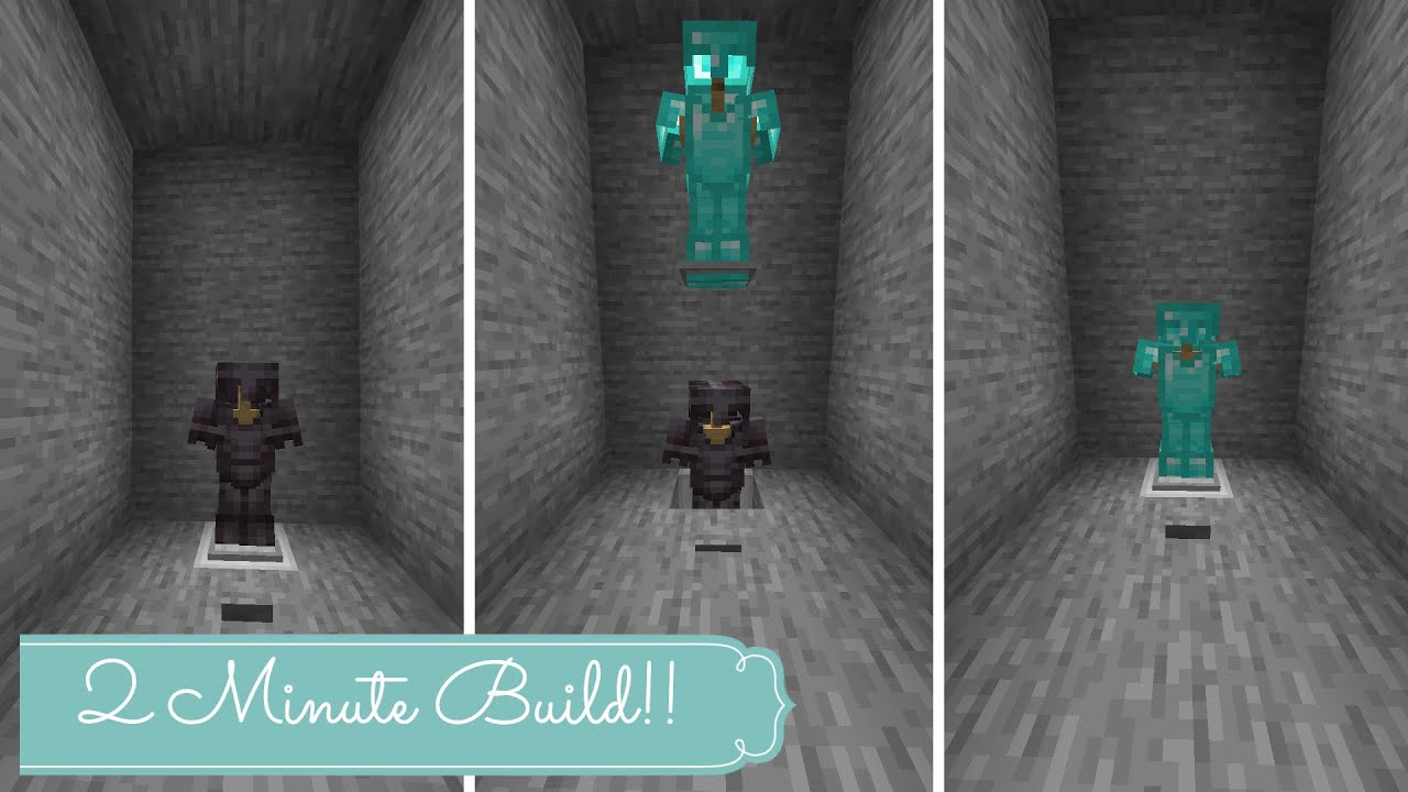 Easy Rotating Armor Stand! (2 minute build)(Bedrock/Java)