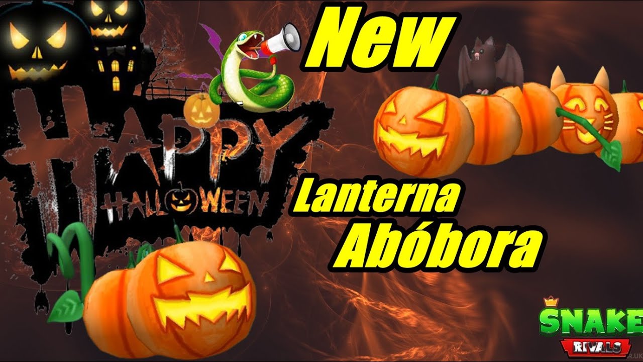 Lanterna de Abóbora SNAKE RIVALS Comemoração Halloween 2021 TOP D+!!!!!!