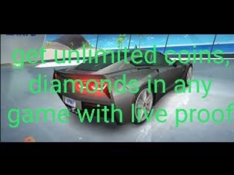 get unlimited coins , diamonds hack on any game with live proof ?