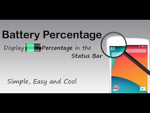 How To Make In Your Phone ?Battery Status?❤ In Your Phone Notify Bar Icon?