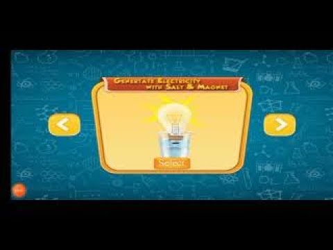 Electricty janrate with salt/salt is a good conductor of electricity