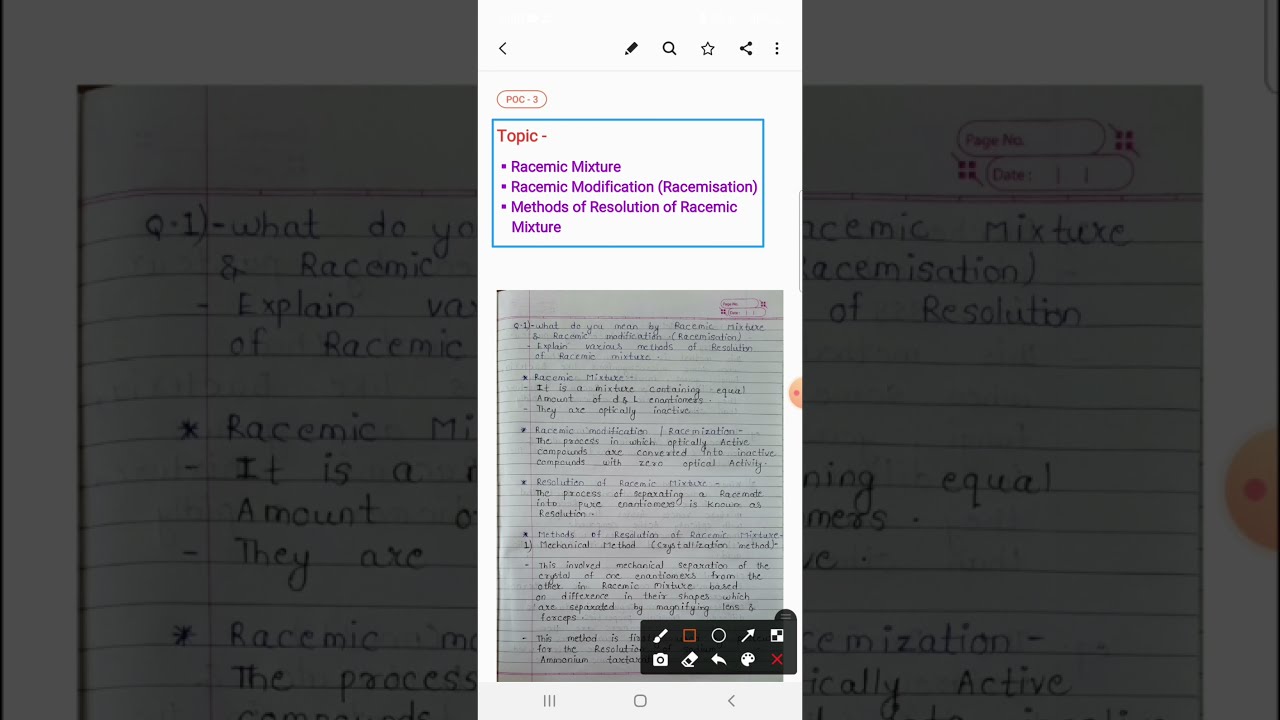 Racemic Modification & Methods of Resolution of Racemic Mixture || U-1 || POC-3 || B pharm 4th Sem