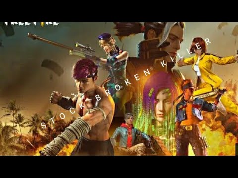 FREE FIRE NEW GAMEPLAY SOLO VS SQUAD ON STOCK BROKEN KILLER
